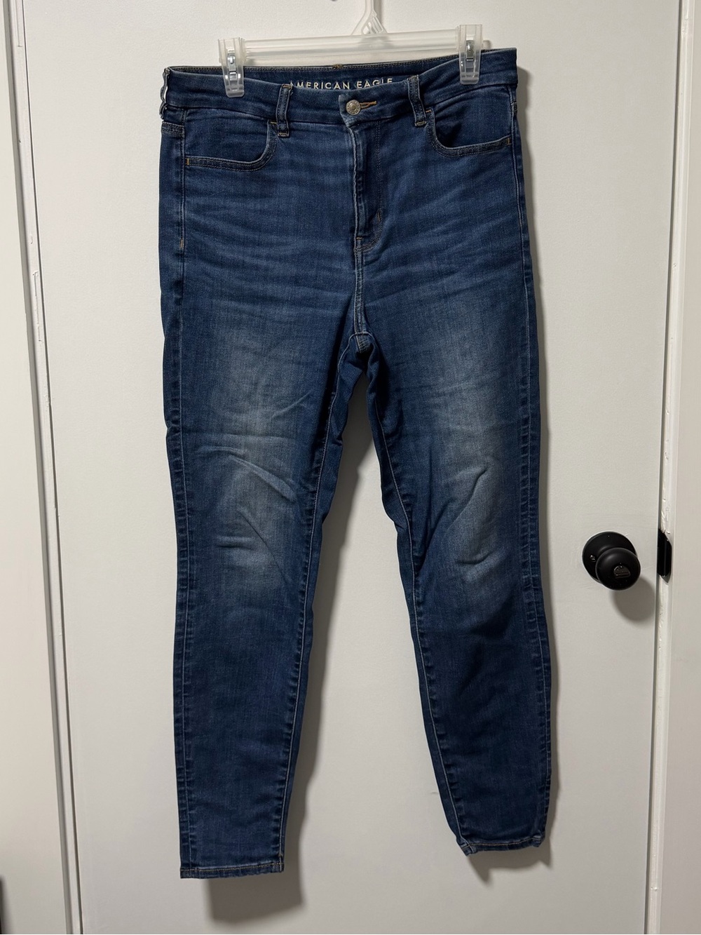 American Eagle Denim Curvy Hi Rise Jeggings | Blue Jeans | Size 8